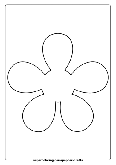 molde de flor simples