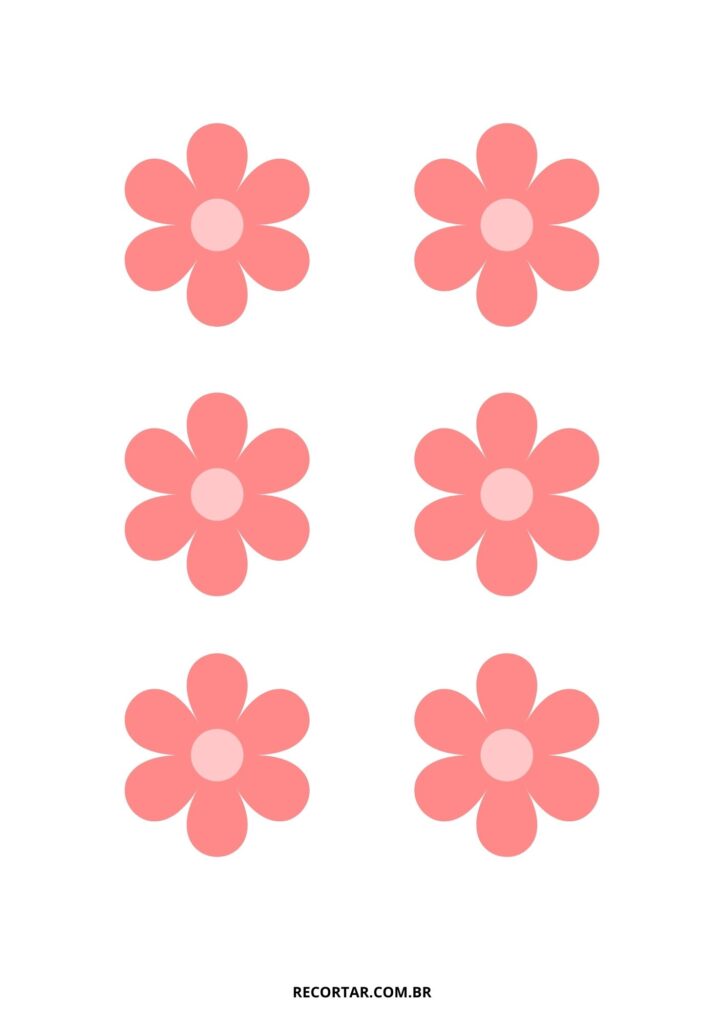 moldes de flores em aquarela para imprimir