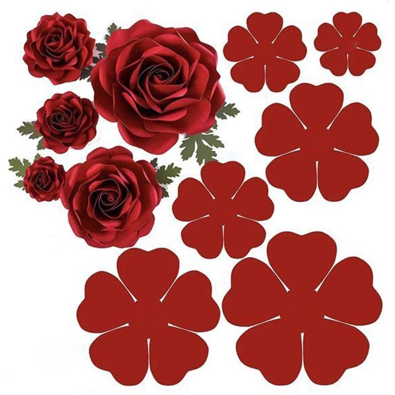 molde flor de papel svg
