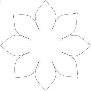 moldes de flores de papel para lembrancinhas