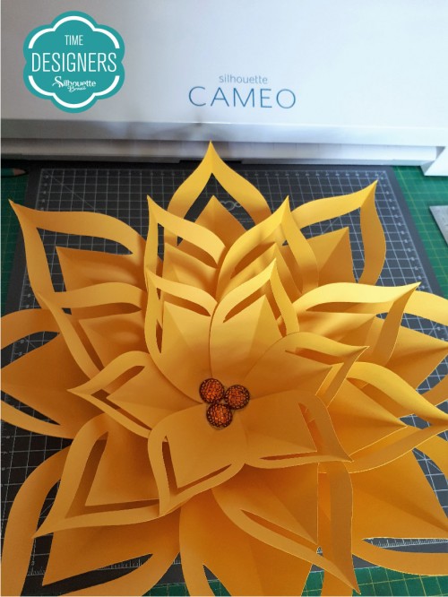 molde flor gigante para festa