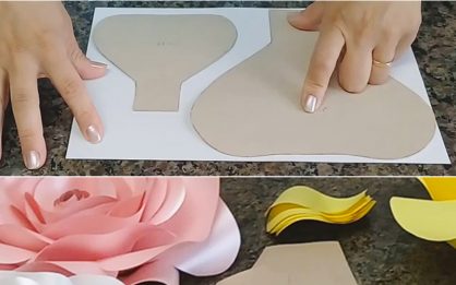 molde flor gigante para decoração