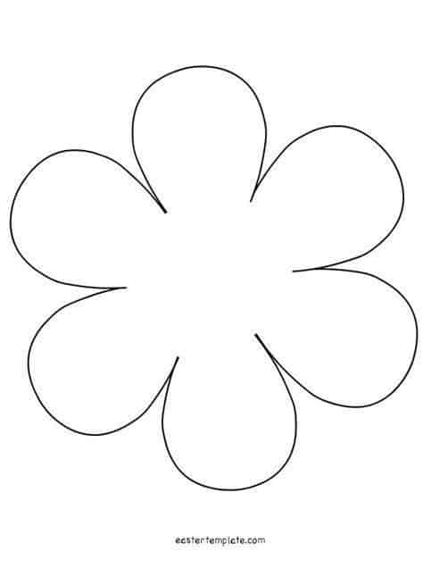 molde flor gigante para imprimir
