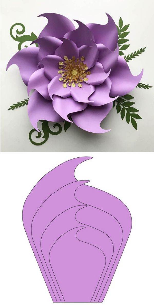 molde flor gigante diy