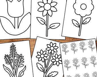 erros comuns ao imprimir moldes de flores