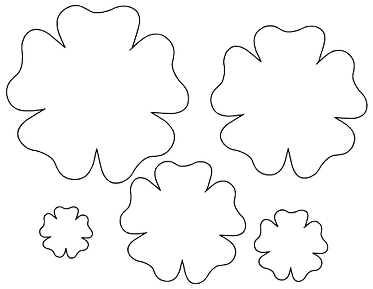 moldes de flores gigantes para imprimir