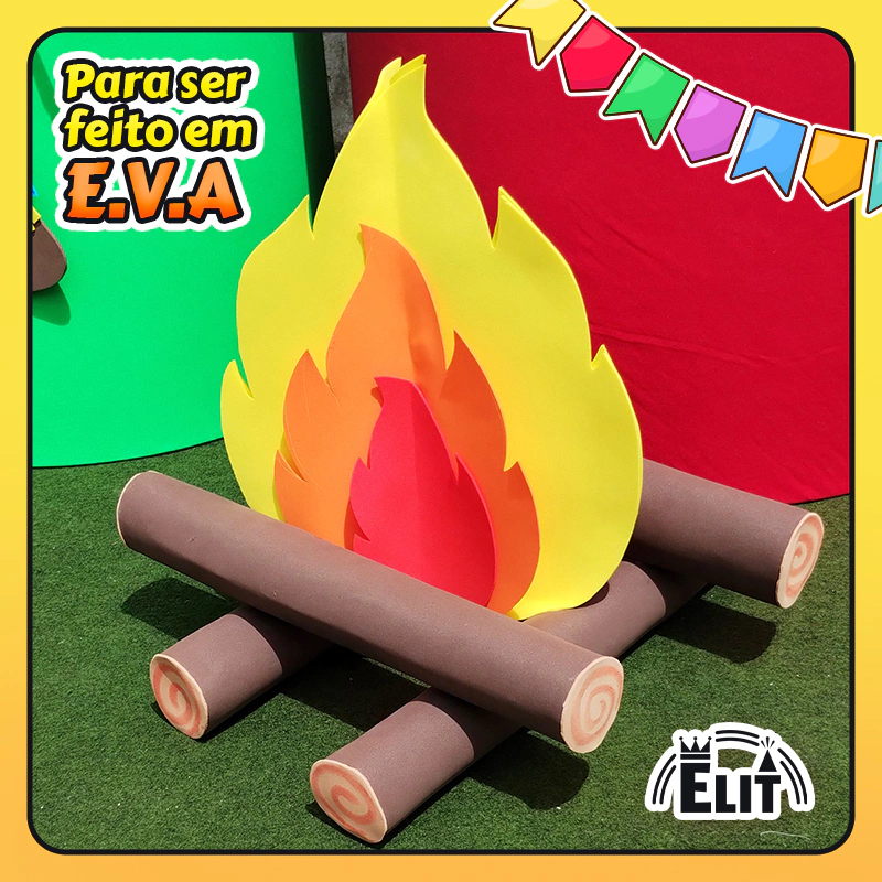 molde de fogo em eva