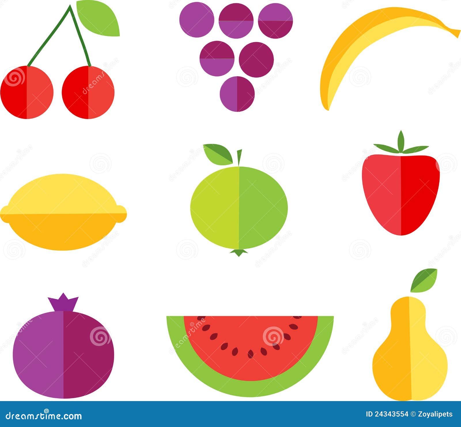 molde de frutas