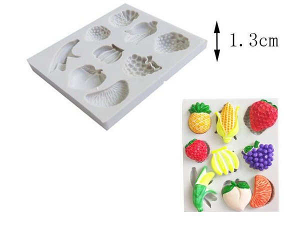 molde de frutas