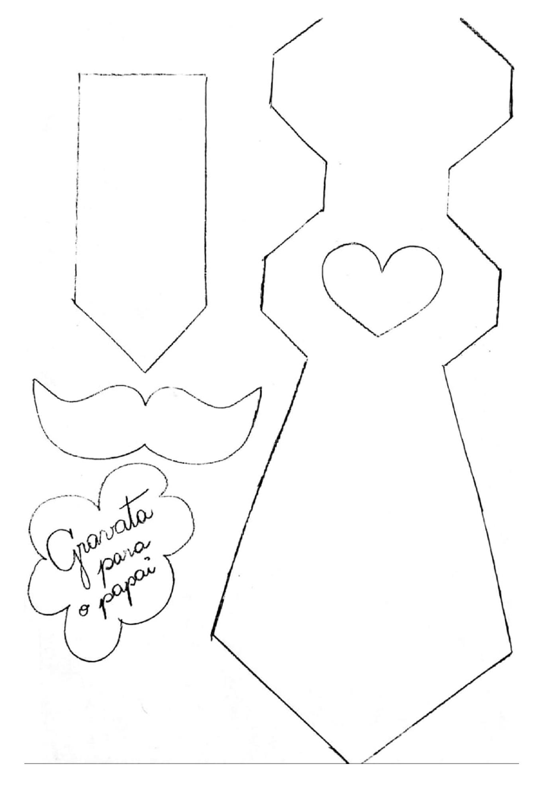 molde de gravata masculina