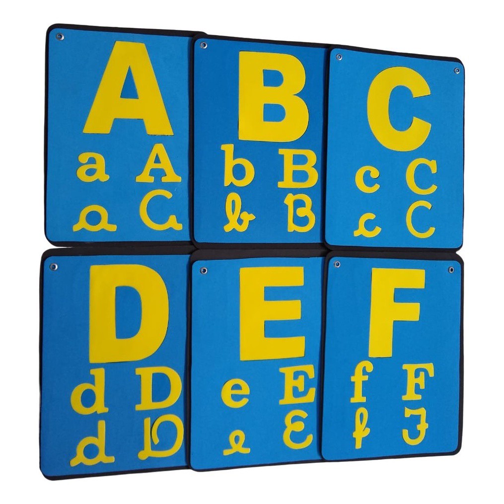 Moldes de letras em EVA para painel de festa infantil