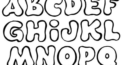 Molde de letras EVA coloridas