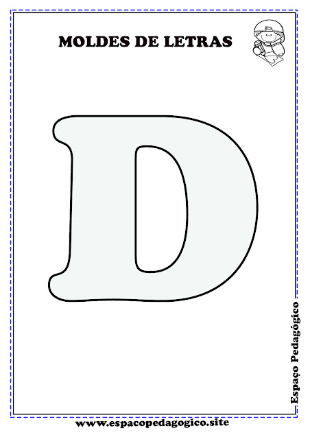 molde letra A maiúscula para colorir