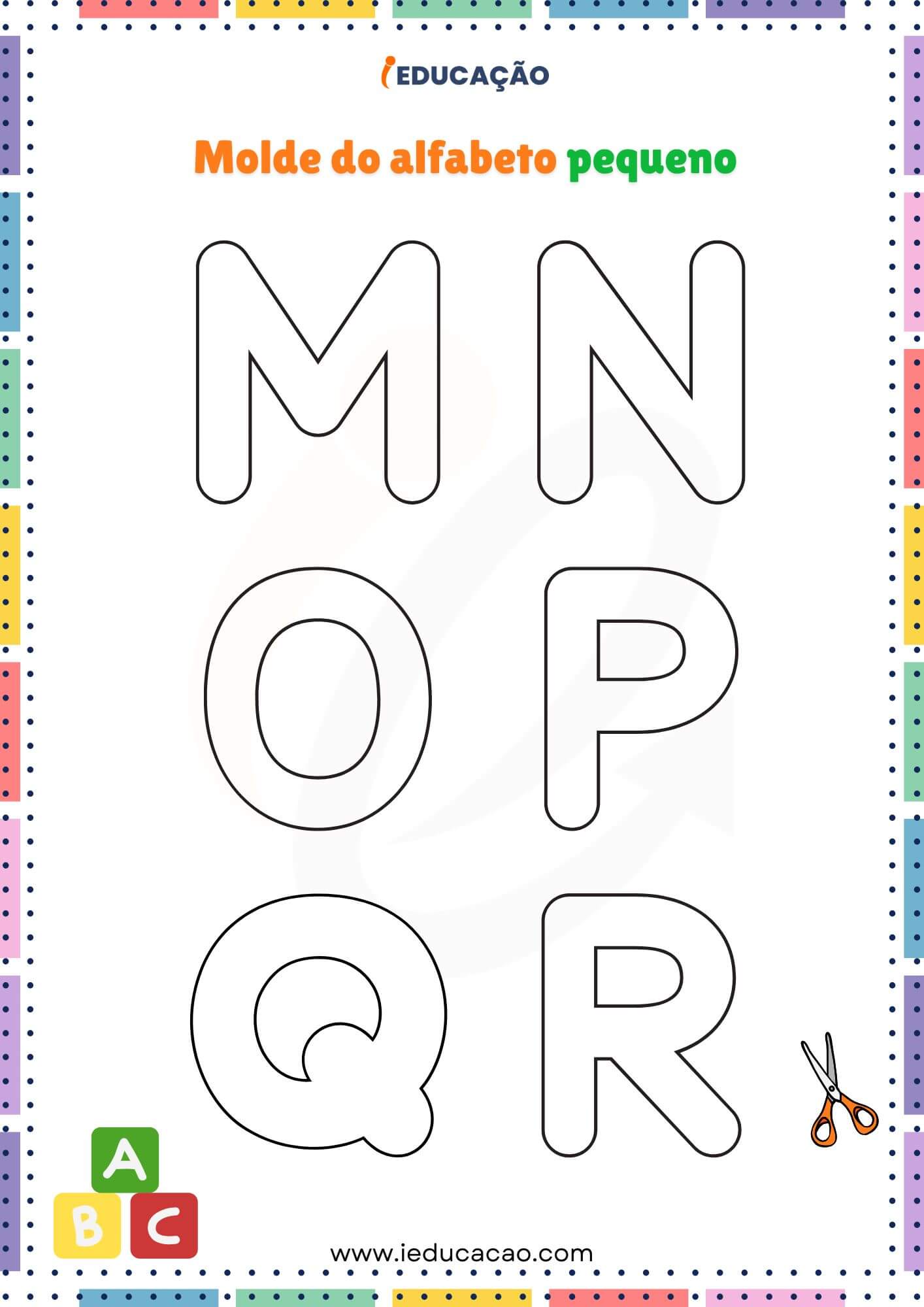 molde de letra A para imprimir