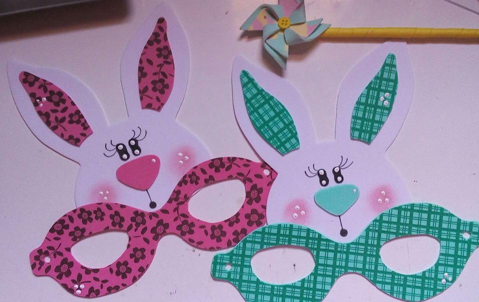 molde mascara coelho mdf