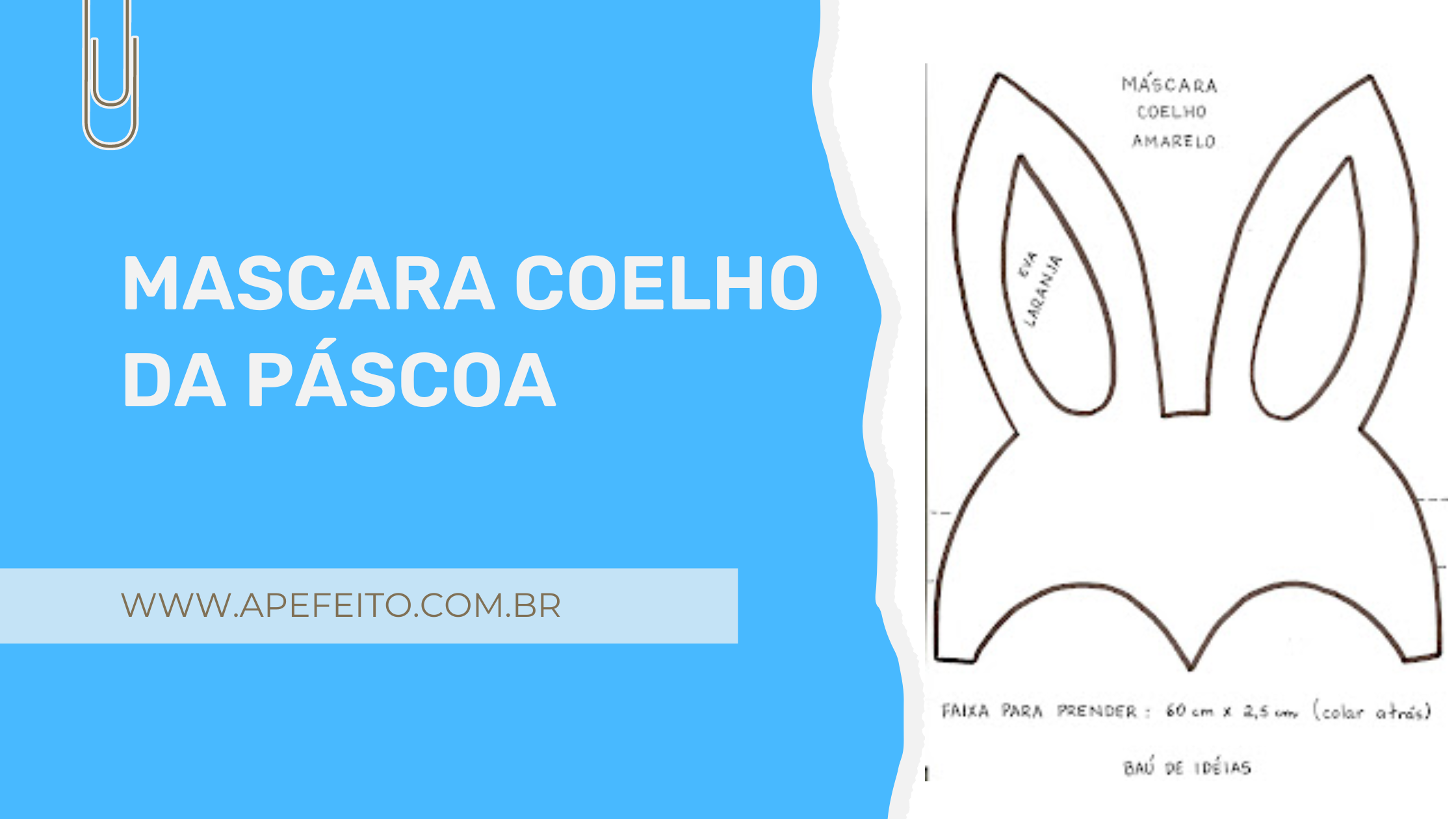 molde mascara coelho para imprimir gratis