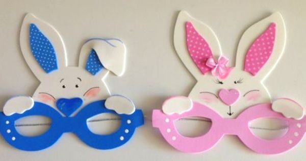 ideias de máscaras de coelho da páscoa para imprimir