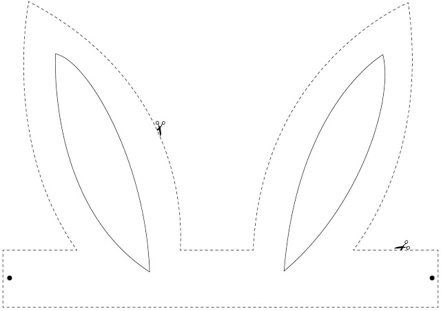 erros comuns ao imprimir moldes de máscara de coelho