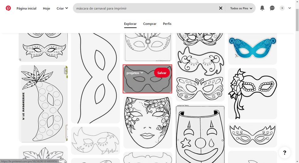 molde de máscara de rosto inteiro para imprimir grátis