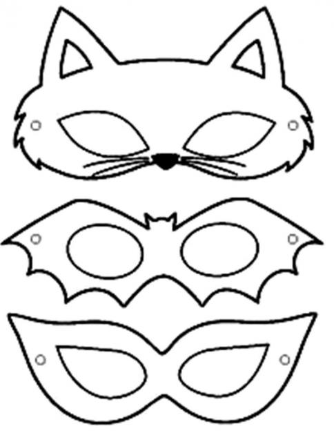 molde máscara de super herói para imprimir