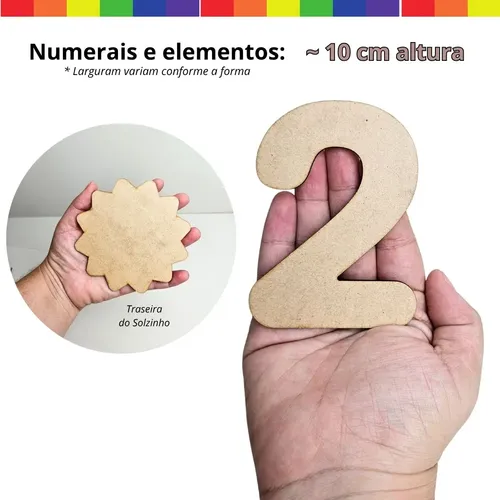 Molde de números em silicone