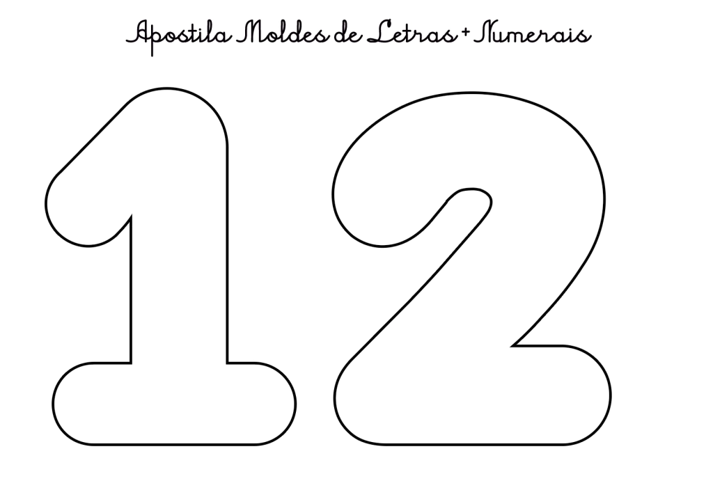 Molde de números para feltro