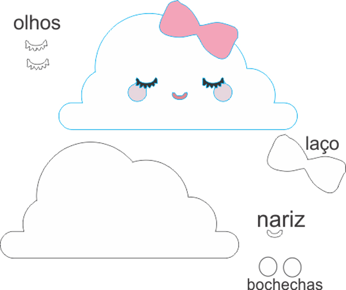 erros comuns ao fazer molde nuvem papel