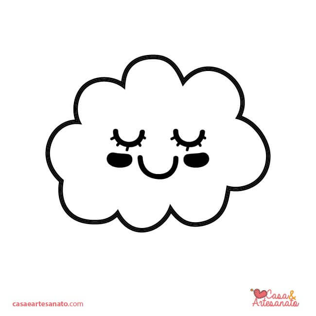 ideias criativas molde nuvem artesanato