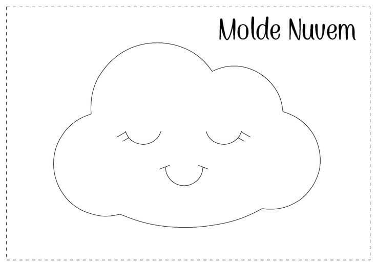 ideias de decoração com molde de nuvem grande