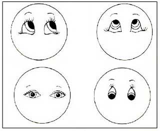 molde de olhos de eva