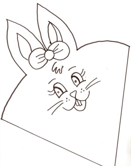 molde de orelha de coelho