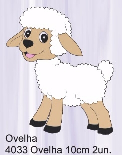 molde ovelha em eva decorativa