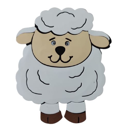 molde ovelha em eva atoalhado