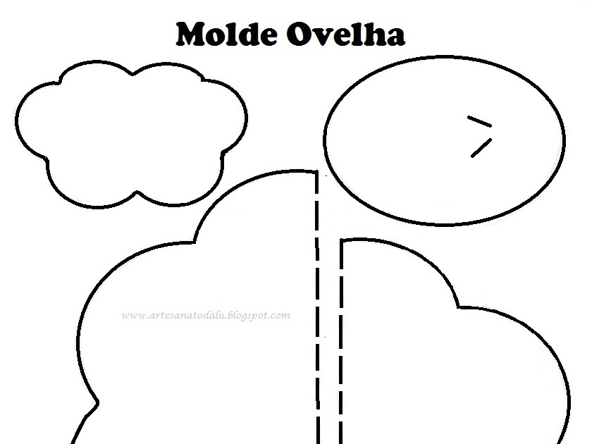 molde ovelha para decoração