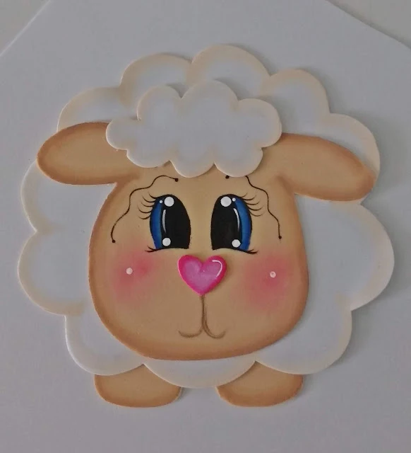 molde ovelha para quarto infantil