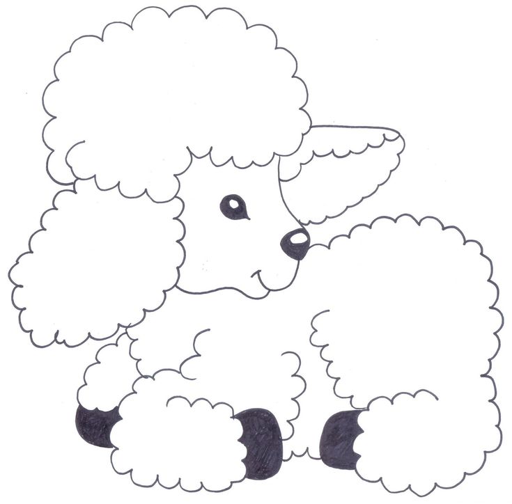 molde ovelha para imprimir e colar