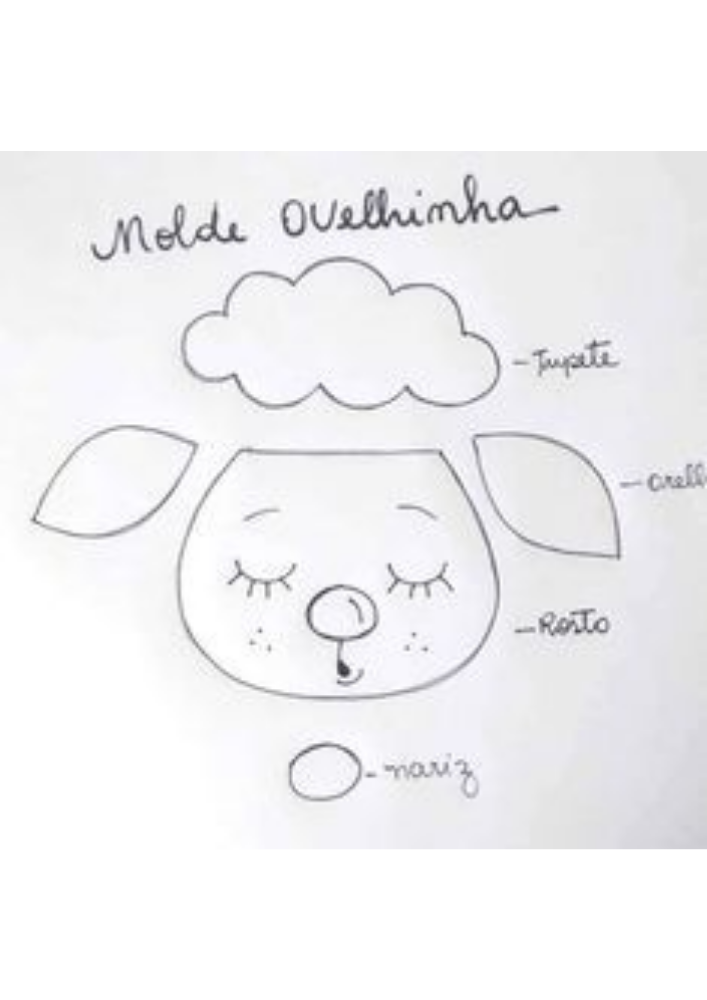 melhores moldes de ovelha para imprimir