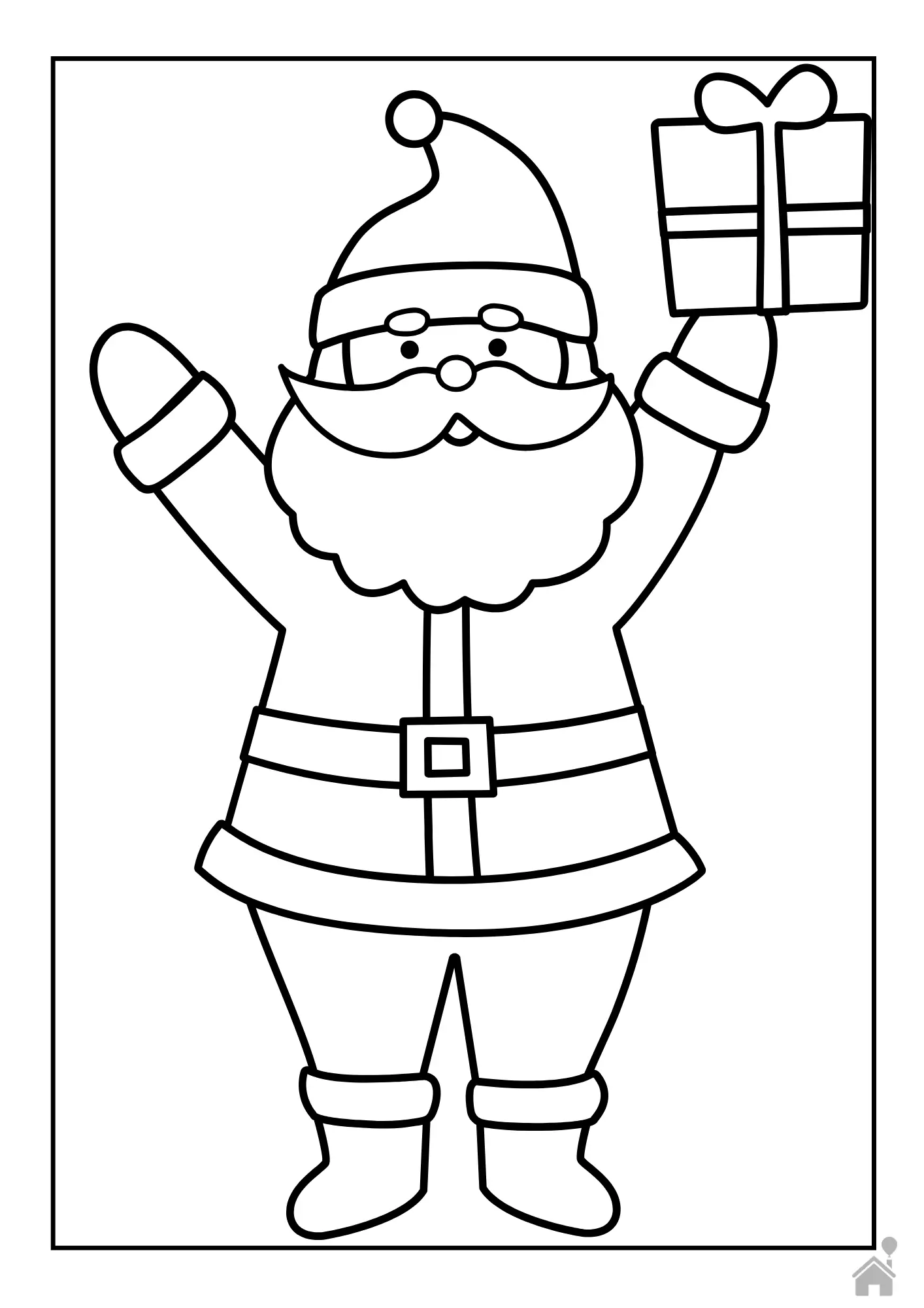 molde de papai noel em eva para painel escolar