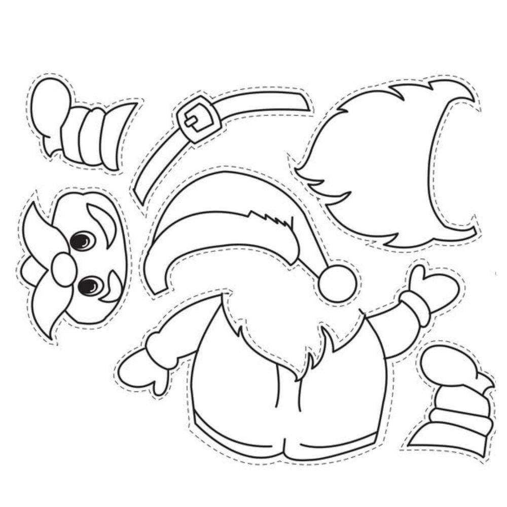 técnicas de pintura em eva para papai noel