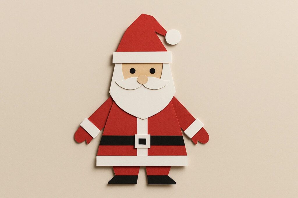 molde papai noel feltro