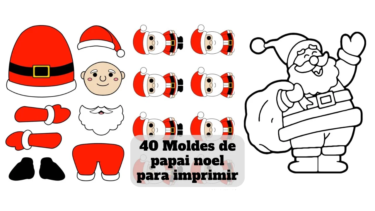 molde papai noel sentado