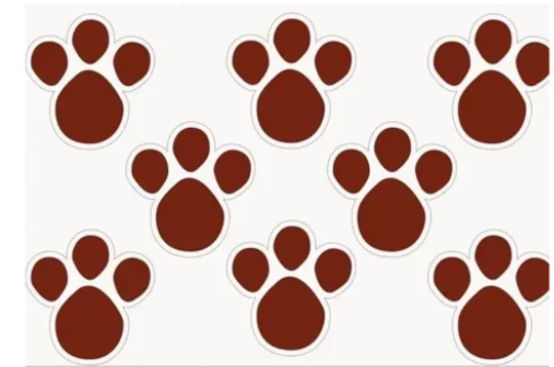 Decoração de Páscoa: Usando Pegadas de Coelho em Diferentes Tamanhos