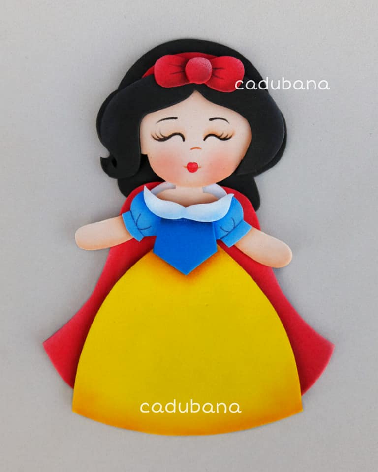molde de princesa em eva 3d