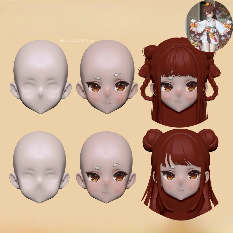 molde de rosto de menina