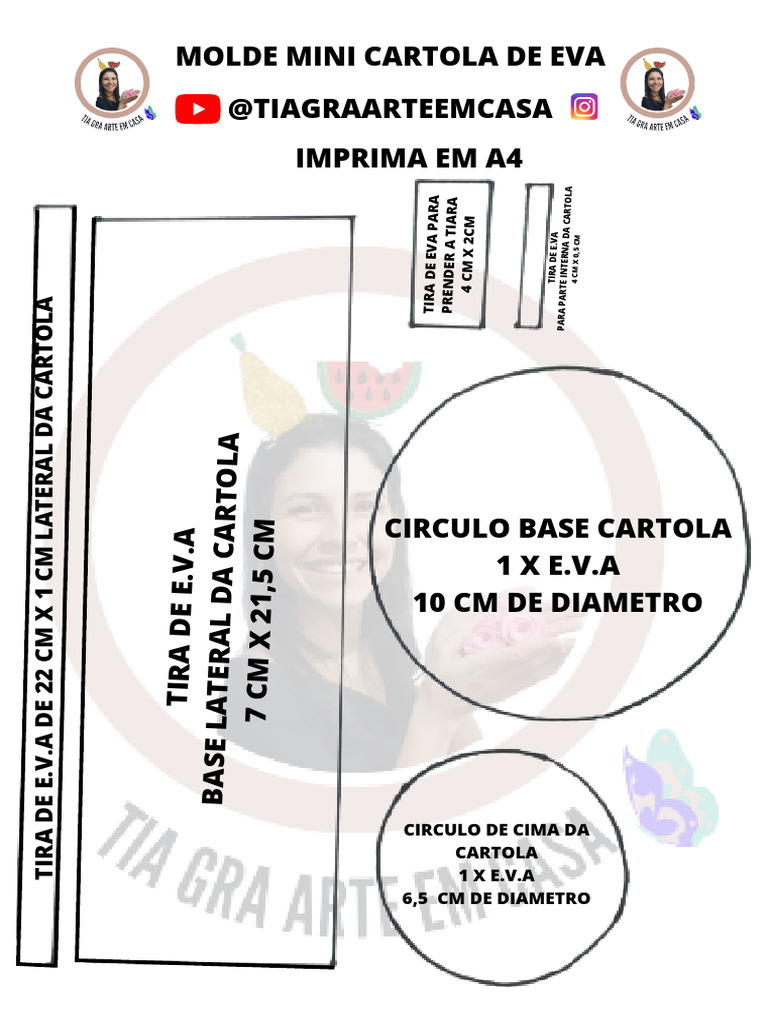 Tiara de EVA para carnaval ideias