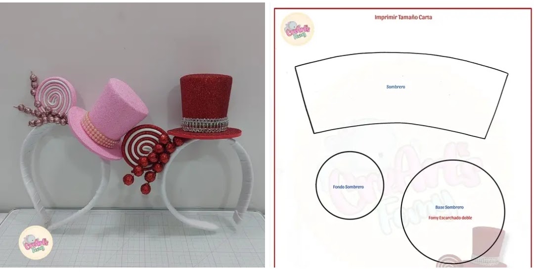 Molde tiara de EVA para adultos