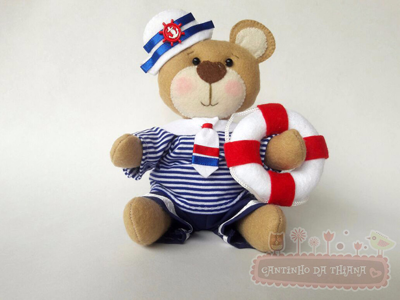 Ideias Criativas de Ursinhos de Feltro para Lembrancinhas