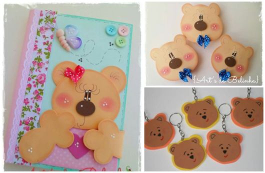 como evitar manchas molde urso eva