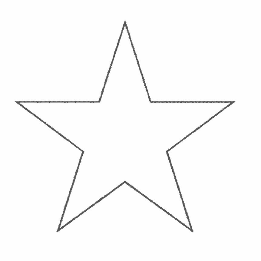 molde estrela de papel