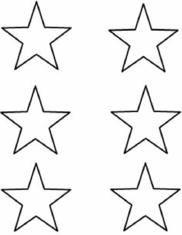 molde estrela para artesanato infantil